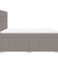 Boxspringbett mit Matratze Taupe 140x200 cm Stoff