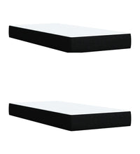Boxspringbett mit Matratze Schwarz 200x200 cm Stoff