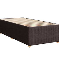 Boxspringbett mit Matratze Dunkelbraun 90x200 cm Stoff