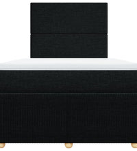 Boxspringbett mit Matratze Schwarz 120x190 cm Stoff