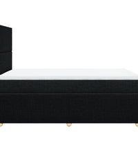 Boxspringbett mit Matratze Schwarz 120x190 cm Stoff