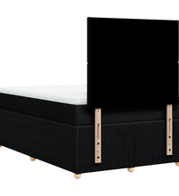 Boxspringbett mit Matratze Schwarz 120x190 cm Stoff
