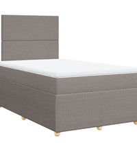 Boxspringbett mit Matratze Taupe 120x190 cm Stoff