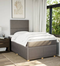 Boxspringbett mit Matratze Taupe 120x190 cm Stoff