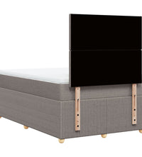 Boxspringbett mit Matratze Taupe 120x190 cm Stoff