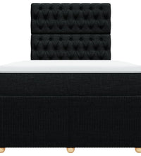 Boxspringbett mit Matratze Schwarz 120x190 cm Stoff