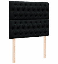 Boxspringbett mit Matratze Schwarz 120x190 cm Stoff