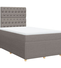 Boxspringbett mit Matratze Taupe 120x190 cm Stoff