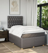 Boxspringbett mit Matratze Taupe 120x190 cm Stoff