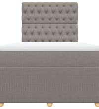 Boxspringbett mit Matratze Taupe 120x190 cm Stoff