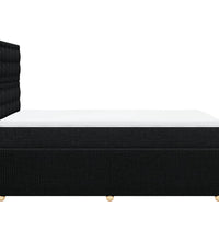 Boxspringbett mit Matratze Schwarz 120x190 cm Stoff