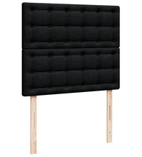 Boxspringbett mit Matratze Schwarz 120x190 cm Stoff