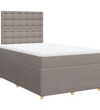 Boxspringbett mit Matratze Taupe 120x190 cm Stoff