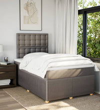 Boxspringbett mit Matratze Taupe 120x190 cm Stoff