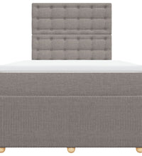 Boxspringbett mit Matratze Taupe 120x190 cm Stoff