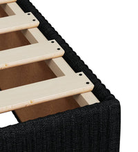 Boxspringbett mit Matratze Schwarz 140x190 cm Stoff