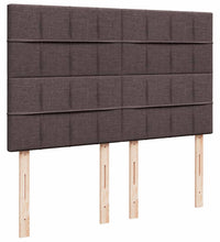 Boxspringbett mit Matratze Dunkelbraun 140x200 cm Stoff