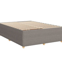 Boxspringbett mit Matratze Taupe 140x200 cm Stoff