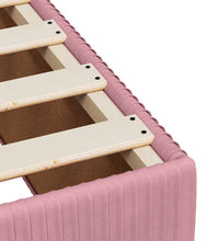 Boxspringbett mit Matratze Rosa 80x200 cm Samt