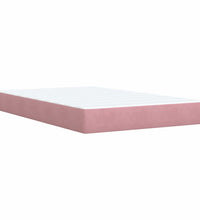 Boxspringbett mit Matratze Rosa 120x190 cm Samt
