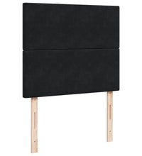 Boxspringbett mit Matratze Schwarz 120x200 cm Samt