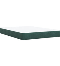 Boxspringbett mit Matratze Dunkelgrün 140x200 cm Samt