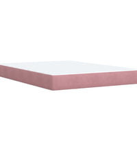 Boxspringbett mit Matratze Rosa 140x200 cm Samt