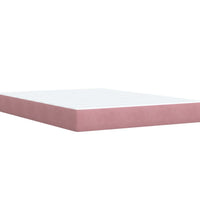 Boxspringbett mit Matratze Rosa 140x200 cm Samt