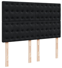 Boxspringbett mit Matratze Schwarz 140x200 cm Samt