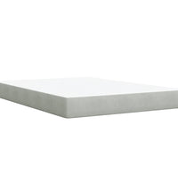 Boxspringbett mit Matratze Hellgrau 160x200 cm Samt