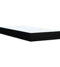 Boxspringbett mit Matratze Schwarz 80x200 cm Stoff