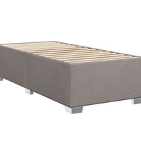 Boxspringbett mit Matratze Taupe 80x200 cm Stoff