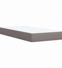 Boxspringbett mit Matratze Taupe 90x190 cm Stoff
