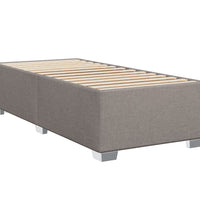 Boxspringbett mit Matratze Taupe 90x200 cm Stoff