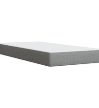 Boxspringbett mit Matratze Hellgrau 90x200 cm Stoff