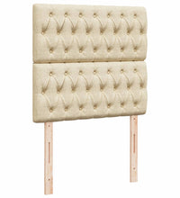 Boxspringbett mit Matratze Creme 100x200 cm Stoff