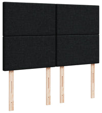 Boxspringbett mit Matratze Schwarz 140x200 cm Stoff