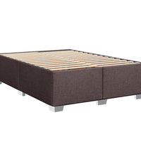 Boxspringbett mit Matratze Dunkelbraun 140x200 cm Stoff