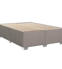 Boxspringbett mit Matratze Taupe 140x200 cm Stoff