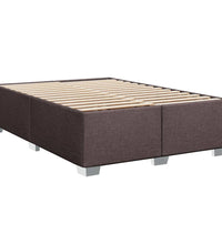 Boxspringbett mit Matratze Dunkelbraun 140x200 cm Stoff