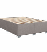 Boxspringbett mit Matratze Taupe 140x200 cm Stoff