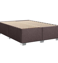 Boxspringbett mit Matratze Dunkelbraun 140x200 cm Stoff