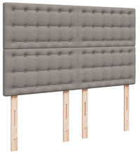 Boxspringbett mit Matratze Taupe 140x200 cm Stoff