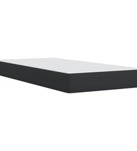 Boxspringbett mit Matratze Schwarz 80x200 cm Kunstleder