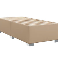 Boxspringbett mit Matratze Cappuccino-Braun 80x200cm Kunstleder