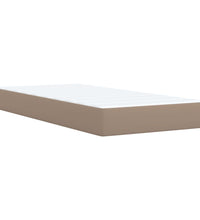 Boxspringbett mit Matratze Cappuccino-Braun 80x200cm Kunstleder