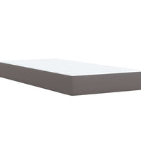 Boxspringbett mit Matratze Grau 90x190 cm Kunstleder