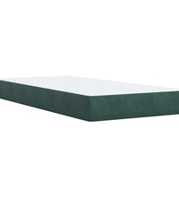 Boxspringbett mit Matratze Dunkelgrün 80x200 cm Samt