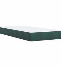 Boxspringbett mit Matratze Dunkelgrün 80x200 cm Samt