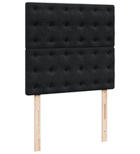 Boxspringbett mit Matratze Schwarz 90x190 cm Samt